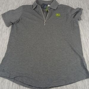 John Deere Charcoal Polo Shirt for Men
